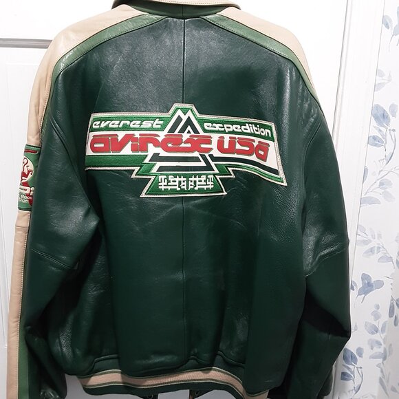 VINTAGE AVIREX VARSITY LEATHER JACKET - Picture 14 of 17